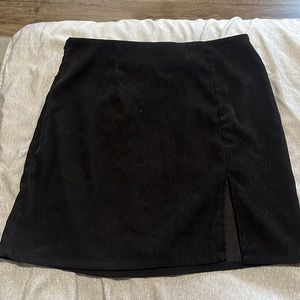Black mini skirt